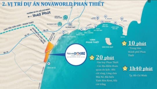 Vị trí Novaworld Phan Thiết Bình Thuận